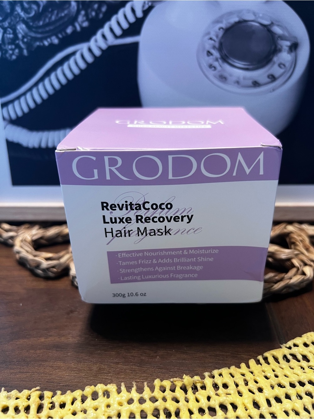 Rodo RevitaCoco Luxe Recovery Hair Mask - Pink & White